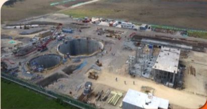 Panorámica de  la estación elevadora Canoas en la visita que realizó la Contraloría de Bogotá